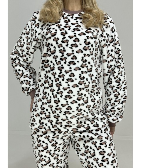 Пижама женская зимняя Leopard 46 Белая 49991593-1