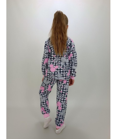 Teenage combed pajamas Miki 134cm 36 Gray Triko (31025931-1)