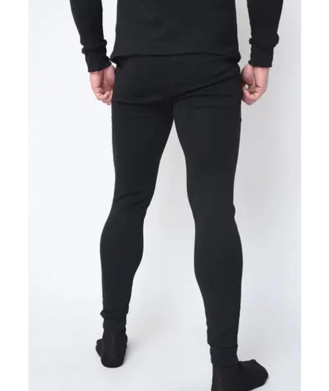 Men's fleece underpants 52 Black Triko (75813925-2)