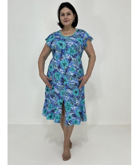 Women's robe with valance Olivia 56-58 Turquoise 11372423-2