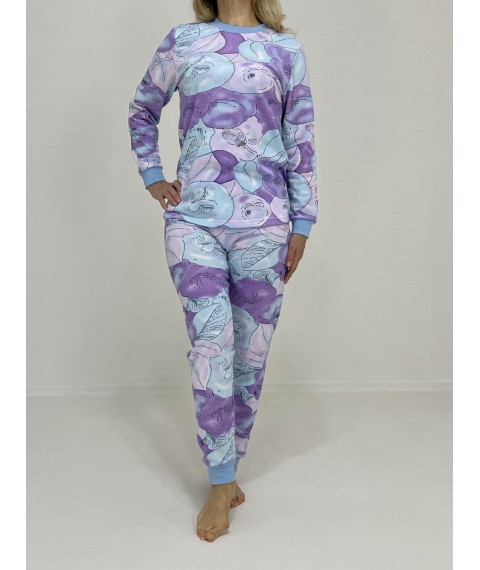 Women's pajamas Lilac flowers 56-58 Lilac-blue 81796532-4
