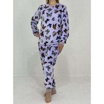 Women's winter pajamas delicate butterflies 50 Lilac 96008181-3