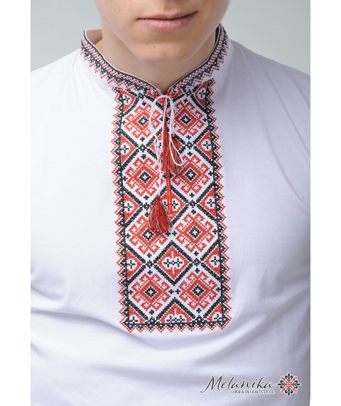 Мужская футболка с коротким рукавом с классической вышивкой «Атаманская»