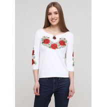 Women's embroidered T-shirt with 3/4 sleeves “Makiv Tsvet” L