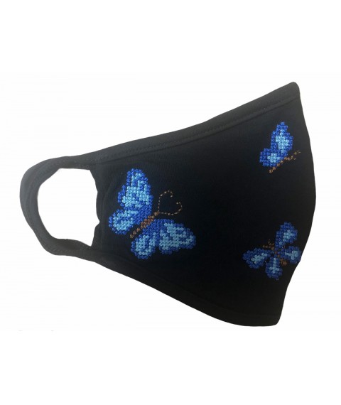 Embroidered Butterfly Face Shield