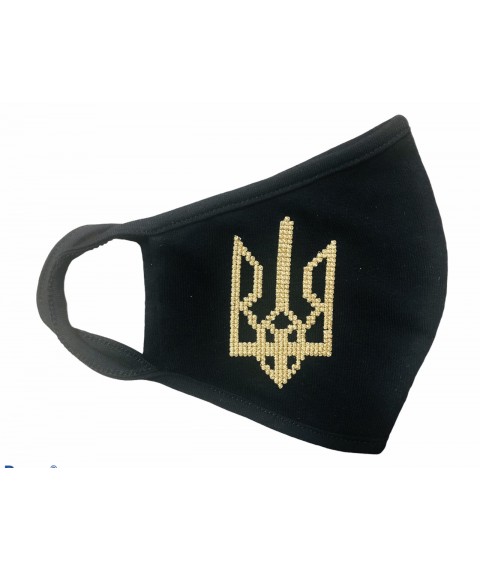 Embroidered protective Trident mask