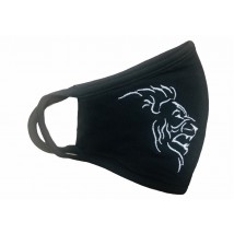 Embroidered protective lion mask