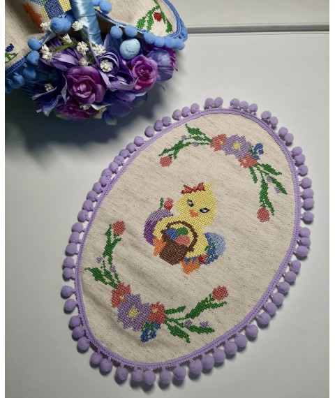 Embroidered Easter towel for children for girls