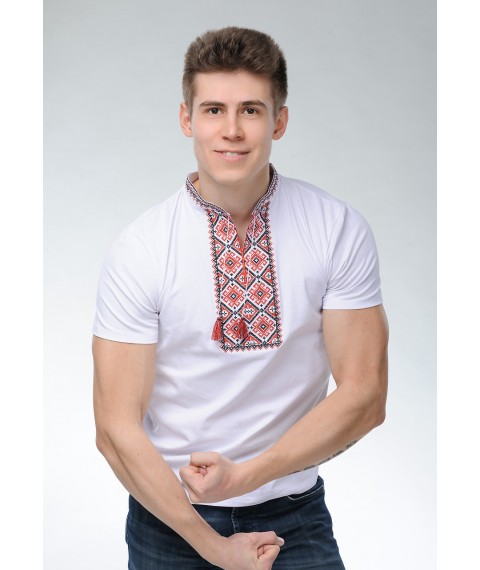 Мужская футболка с коротким рукавом с классической вышивкой «Атаманская» S