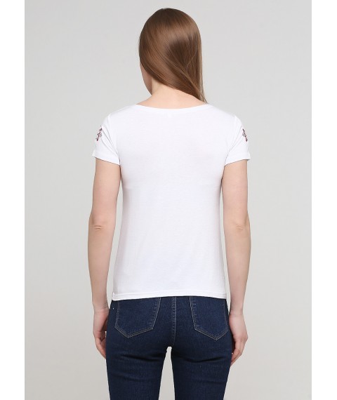 Stylisches besticktes T-Shirt für den Sommer mit Kirschstickerei „Tenderness“ M