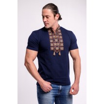 Fashionable men's T-shirt with embroidery “Talisman with brown” XXL