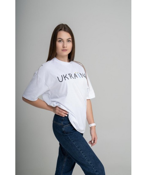 Женская футболка оверсайз " Україна " G-100 XXL-3XL