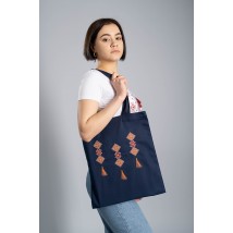 Fashionable eco-friendly shopping bag "Kititsy" in blue