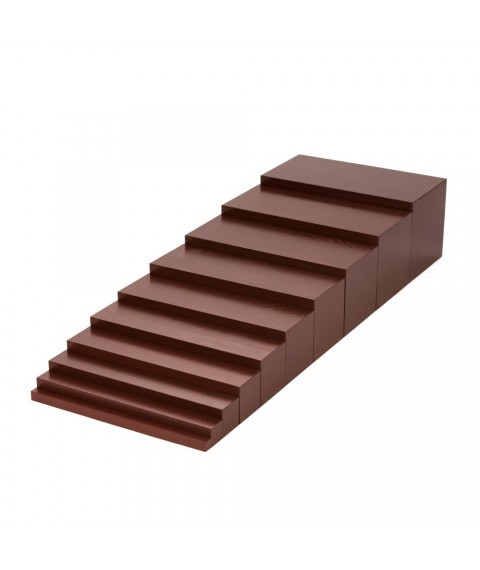 Didactic material “Brown Staircase”.