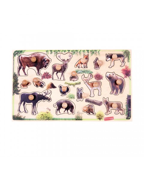 Stacking board “Forest Animals”. 