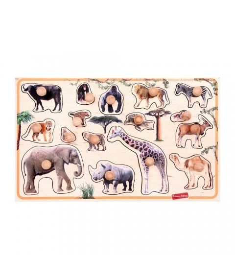Stacking board “Animals of Africa”. 