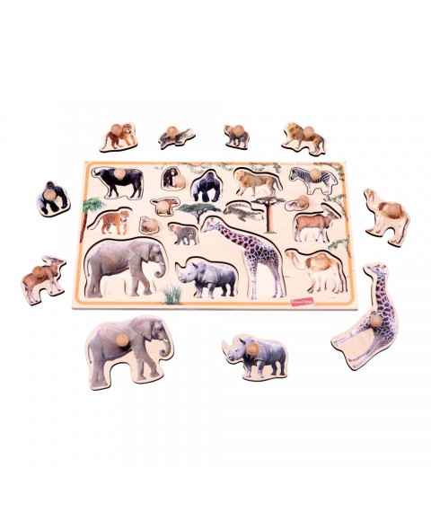 Stacking board “Animals of Africa”. 