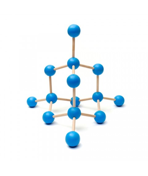 WOODEN Molecular Model Kit DIAMOND. 