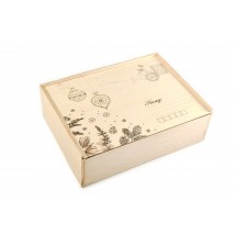 Дерев'яні коробки для подарунків «Різдвяна пошта» (нефарбована)