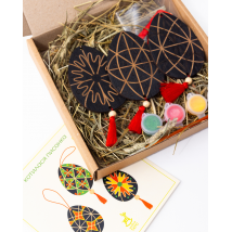 Set for painting wooden Easter eggs "A rolling Easter egg. South of Ukraine"