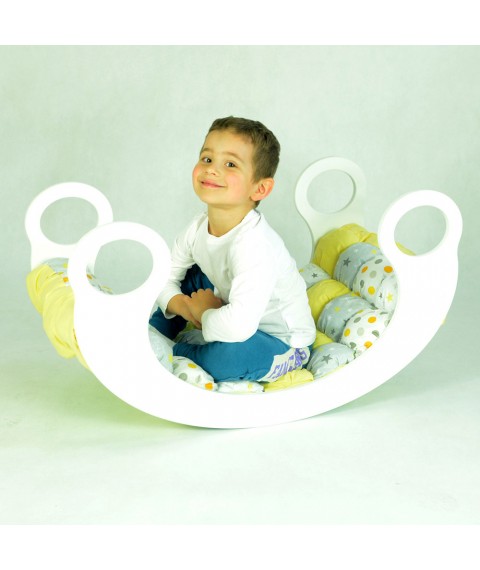 Детская кроватка-качалка с матрасиком (EXD13)
