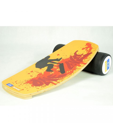 Балансборд Ex-board Pro Skate черный валик 16 см литой (EX90)