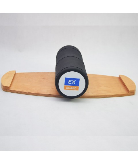 Балансборд Ex-board Fitness черный валик 16 см литой (ex012-2)