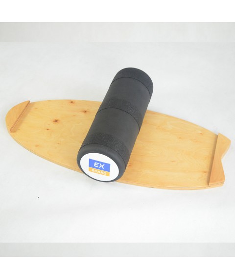 Балансборд Ex-board Surf Braine черный валик 16 см литой (EX72)