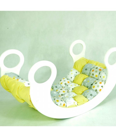 Детская кроватка-качалка с матрасиком (EXD13)