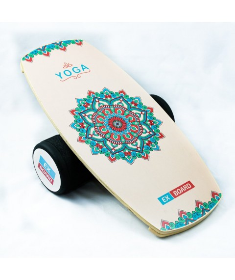 Балансборд Ex-board Yoga черный валик 16 см литой (EX51)