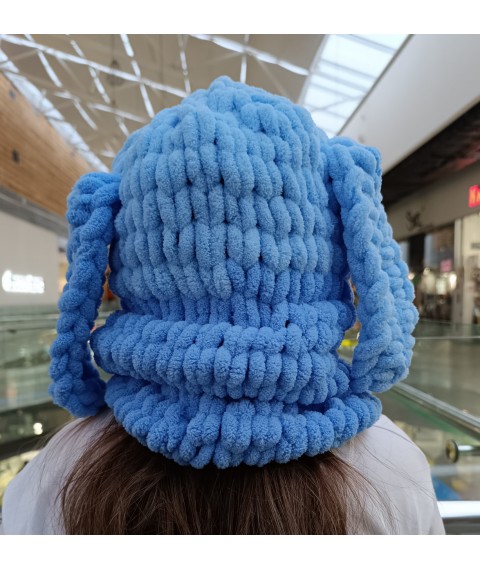 Two-tone blue balaclava