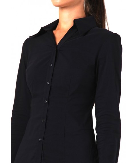 Women's black shirt, classic P60