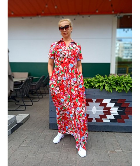 Maxi dress with flowers