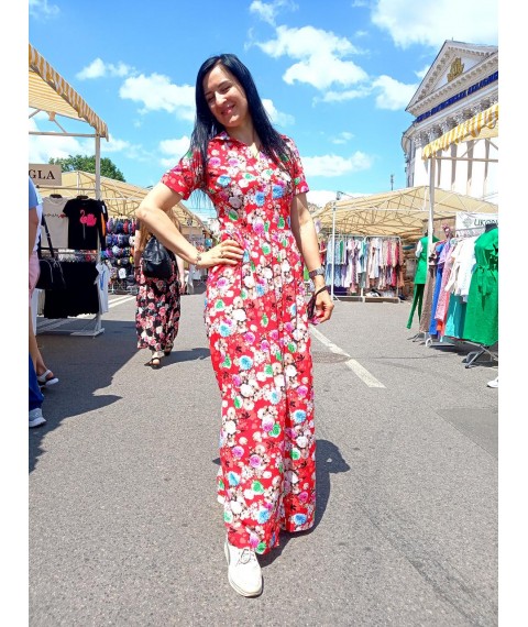 Maxi dress with flowers