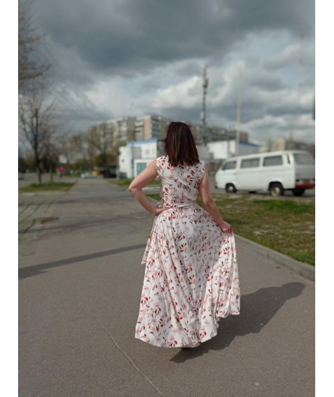 Maxi dress with belt