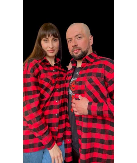 Комплект Family Look сорочки в клітинку для пари