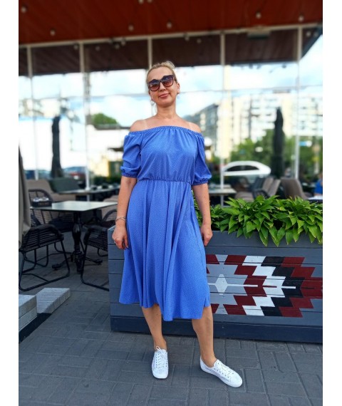 Плаття-міді в горошок