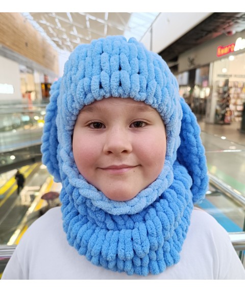 Two-tone blue balaclava