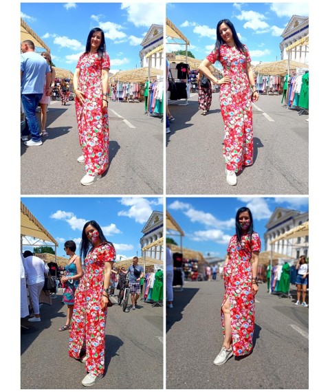Maxi dress with flowers