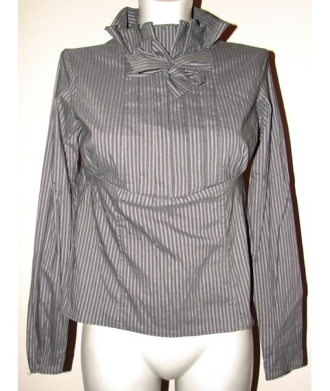 Women's blouse with bow and frill P68