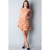 Платье с рюшами