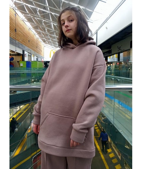 Oversized beige hoodie