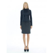 Blouse with frill