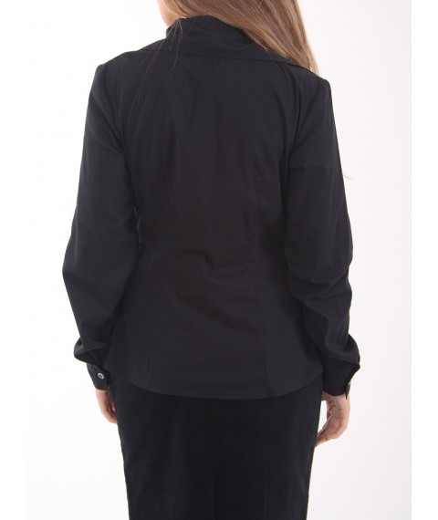 Black shirt with ruffle
