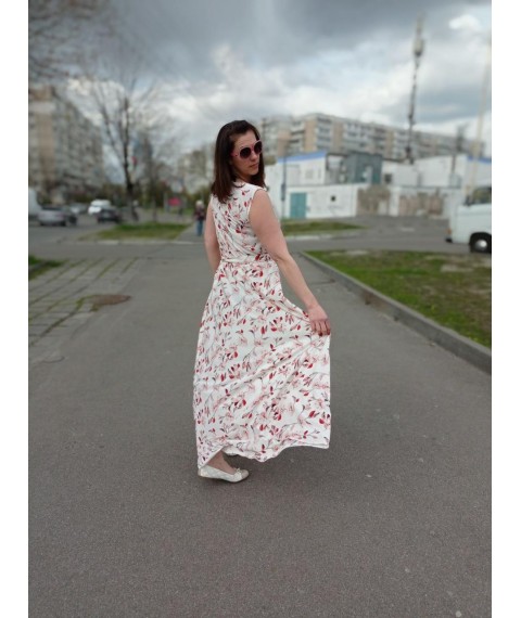 Maxi dress with belt