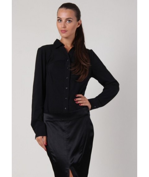 Women's black shirt, classic P60