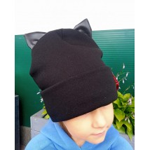 Black hat with ears