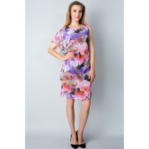 One-Shoulder Chiffon Cocktail Mini Dress