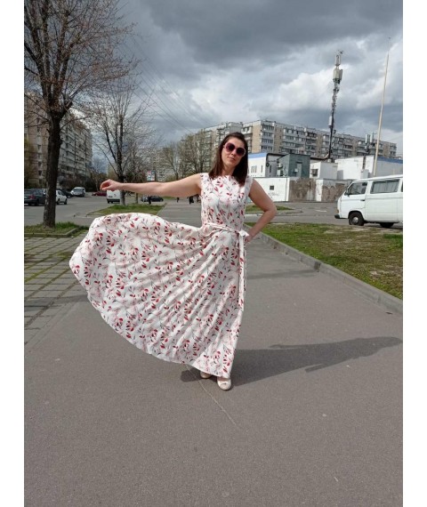 Maxi dress with belt