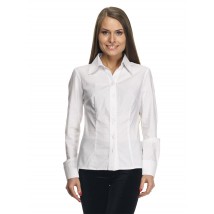 Women's white shirt, classic cut P60k